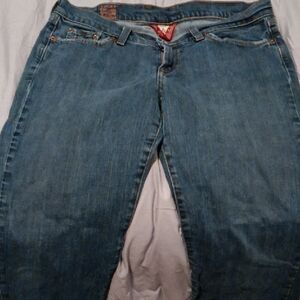 Lucky Brand Classic Boyfriend Jeans in Medium Blue Denim